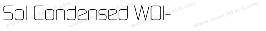 Sol Condensed W01字体转换
